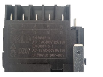 Выключатель двигателя, 3-фазный силовой переключатель 400 В DKLD DZ07, стопорная крышка KJD11