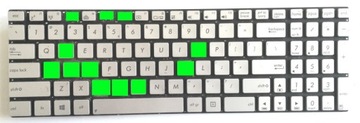 KLAWISZE KLAWIATUR KLAWISZ ASUS N550 054