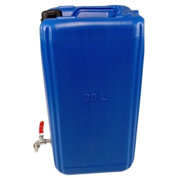 Контейнер для воды с краном 30 л пузырьковый резервуар ТВЕРДАЯ пластиковая канистра