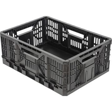 Складной пластиковый ящик STRONG 25л, корзина TACTIX