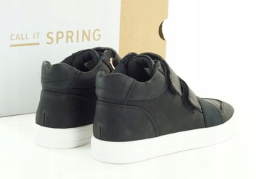 CALL IT SPRING KAADORIA sneakersy wysokie na rzepy czarne buty sportowe 37