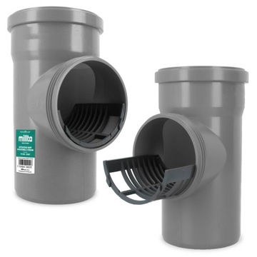 5x РЕВИЗИЯ ЖЕЛОБА Водосточная труба 110 ФИЛЬТР ЖЕЛОБА Серая КРЫШКА