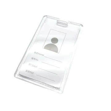 Прозрачный акриловый чехол для карты, держатель для бейджа, раздвижная компания