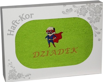 RĘCZNIK Z HAFTEM DZIEŃ DZIADKA 70x140 NA PREZENT