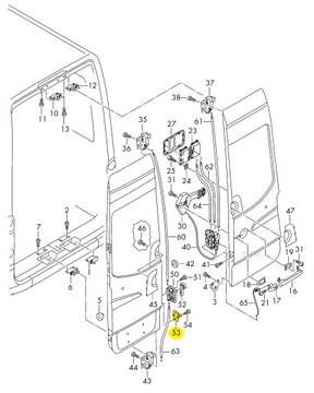 КРЮК ЗАДНЕЙ ДВЕРИ SPRINTER CRAFTER 06- ПРЕМИУМ!