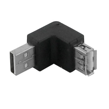 adapter USB A - wtyk USB typ A kątowy