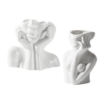 Ceramiczny wazon Human Body Face Nude Doniczka