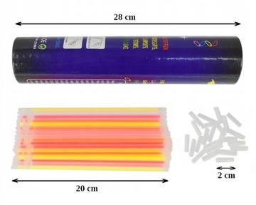 BAND, Флуоресцентные браслеты, флуоресцентная повязка на голову 100 шт.