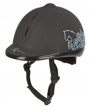 Kask jeździecki toczek Covalliero Kids Beauty Black XS/S 52-55cm