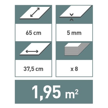 DUMAWALL+ настенная плитка 65 x 37,5 x 0,5 см