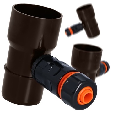 ŁAPACZ DESZCZÓWKI 63 MM ZBIERACZ WODY DESZCZOWEJ ODZYSKIWACZ RYNNY GRAFI X5