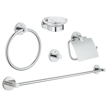 Grohe zestaw akcesoriów łazienkowych, 5w1 Essentials 40344001