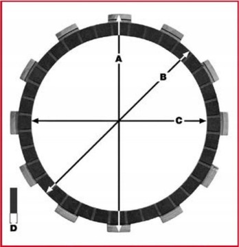 ДИСКОВ ДВИГАТЕЛЯ. МОТО. KAWASAKI Z 750, R (11-14) KAWASAKI ZX-6R 600 НИНДЗЯ (95-