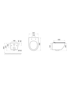 Унитаз подвесной Sofi Slim Paper