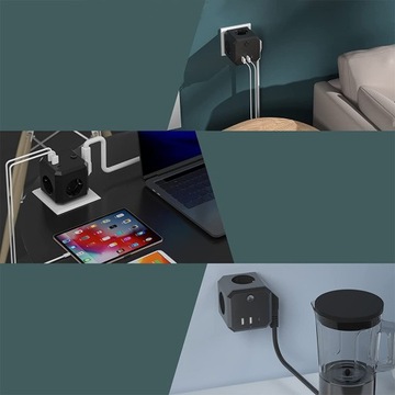 ЭЛЕКТРИЧЕСКАЯ РОЗЕТКА ПЕРЕХОДНИК 7В1 240 В-10 А