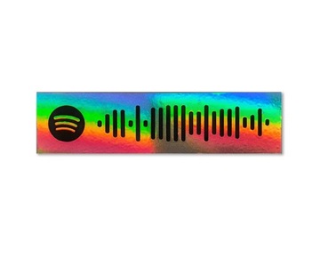 Naklejka Spotify Code QR Hologram