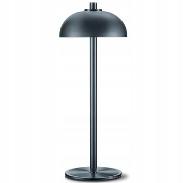 Lampka Nocna Lampa Stołowa Bezprzewodowa SZARA Minimalistyczna Grzybek L10