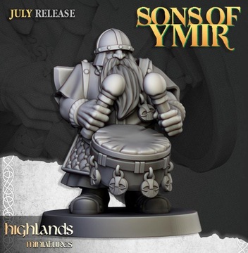 Маниатюрные миниатюрные гномы Марксмен с пистолетом | Стенды включены