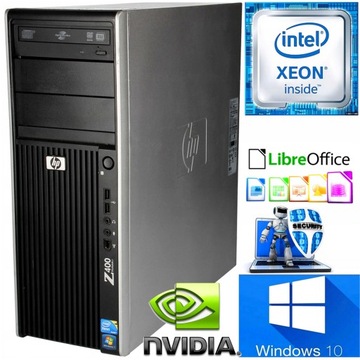 WIELOFUNKCYJNY Komputer HP Z400 8/960 SSD XEON W10