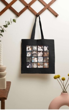 Сумка Funny Kitty Cat 13 Модная черная