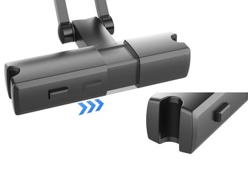 СТАБИЛЬНЫЙ АВТОМОБИЛЬНЫЙ ДЕРЖАТЕЛЬ ДЛЯ ПЛАНШЕТА И ТЕЛЕФОНА НА ПОДГОЛОВНИКЕ, РЕГУЛИРУЕМЫЙ