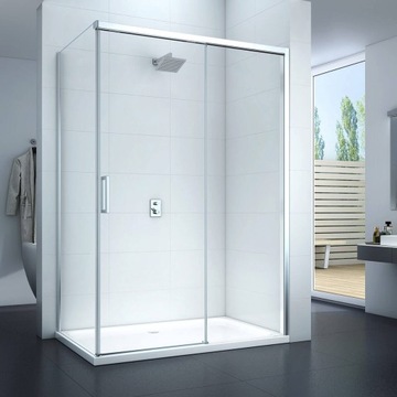 Раздвижная душевая кабина с бесшумным закрыванием – 120x90 см - MS1500 SWISS MEYER