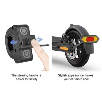 Электрический самокат с указателем поворота, велосипед