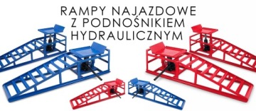 РАМПЫ КРАСНЫЕ РАМПЫ С ГИДРАВЛИЧЕСКИМ ПОДЪЕМОМ 2 x 2000 кг