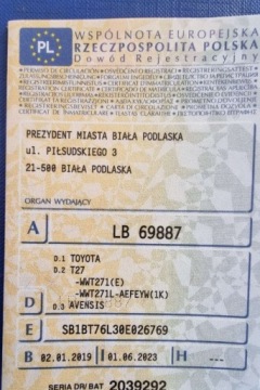 Toyota Avensis III 2019 Toyota Avensis 2019r, 2.0 DIESEL. Uszkodzony. Poobijany. Jezdzi. VAT 23 b, zdjęcie 15