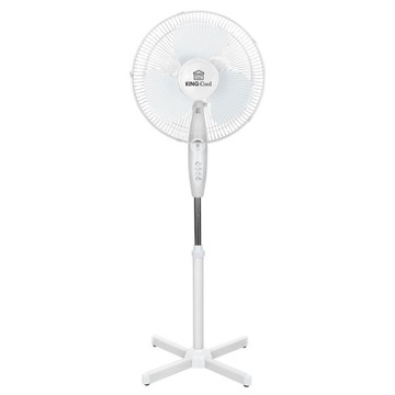 WENTYLATOR PODŁOGOWY KINGCOOL 40cm 40W 2122 BIAŁY