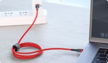 КАБЕЛЬ BASEUS STRONG USB-C ДЛЯ БЫСТРОЙ ЗАРЯДКИ TYPE-C TYPE-C PD 60W QC 3.0 2M