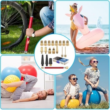 НАБОР НАКОНЕЧНИКОВ-АДАПТЕРОВ ДЛЯ ВЕЛОСИПЕДНОГО НАСОСА, ШИННЫХ КЛАПАНОВ, 21 ШТ.