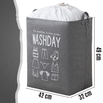 СУМКА-КОНТЕЙНЕР КОРЗИНА ДЛЯ ВАННОЙ КОМНАТЫ ОРГАНИЗАТОР ДЛЯ БЕЛЬЯ БЕЛЬЕ ИГРУШКИ XXL 75л