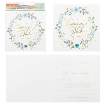 ZAPROSZENIE ŚLUB 5SZT