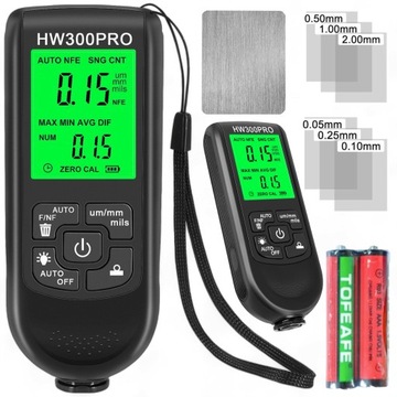 MIERNIK GRUBOŚCI LAKIERU SAMOCHODU TESTER SONDA WYSWIETLACZ LCD 0~2000um