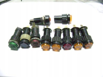 KONTROLKA pomarańczowa żółta stary typ Z WOJSKA