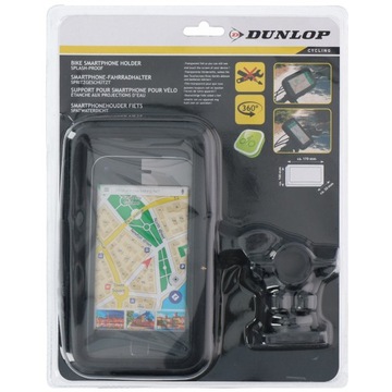 Чехол-держатель для велосипедного телефона для велосипеда DUNLOP 5,8–6,7 дюйма