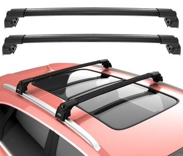 Bagażnik Alu aerodynamiczny Inter Pack Quiet IR zintegrowany czarne 94/94cm