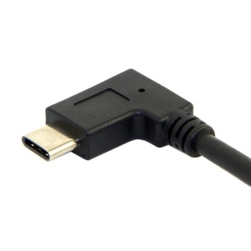 Угловой удлинительный кабель USB 3.1 C типа C M/F, 0,2 м