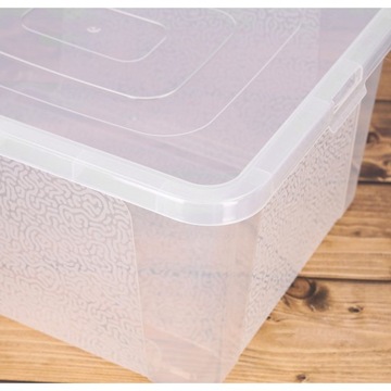 ПЛАСТИКОВЫЙ КОНТЕЙНЕР с крышкой, большой запираемый органайзер, 20 л.