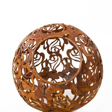 ДЕКОРАТИВНАЯ СВЕТИЛЬНИК САДОВЫЙ ШАР РОЗА САДОВЫЕ ШАРЫ 23 СМ КОРТЕН