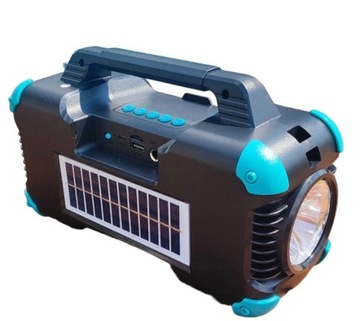 SOLARNY ZESTAW BIWAKOWY RADIO GŁOŚNIK BLUETOOTH
