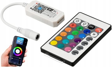 Zestaw RGB Pilot+Sterownik WI-FI Bluetooth RF 144W