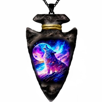 Creative Men Punk Animal Lion Head Triangle