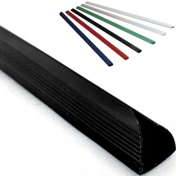 Grzbiety wsuwane czarne Argo 4 mm 50 sztuk
