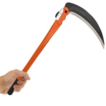 SIERP RĘCZNY GŁADKI SKŁADANY KOSA DO PODCINANIA TRAWY GAŁĘZI CHWASTÓW 49 cm