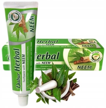 Pasta usuwająca kamień nazębny NATURALNA BEZ FLUORU ZIOŁOWA DABUR 100ml