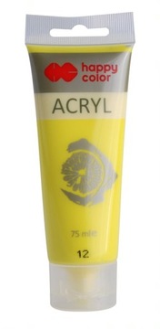 Farba akrylowa 75ml CYTRYNOWA Happy Color