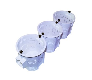 Puszka fi 60 modułowa p/t głęboka z wkrętami 50 sz