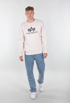 Alpha Industries Basic Sweater jet stream biela XXL